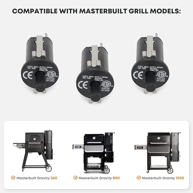Stanbroil 3-pack Hopper Lid/Door Switch Kit for Masterbuilt Gravity Series 560/800/1050 XL Digital Charcoal Grill + Smoker