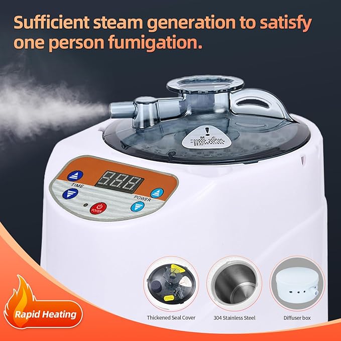 ZONEMEL Portable Steam Sauna, Full Body Home Sauna Spa, 1 Person or 2 Person Share Saunas, 3L Steam Generator with Remote Control (Black, L 33.5”x W 32.3”x H 41.7”)