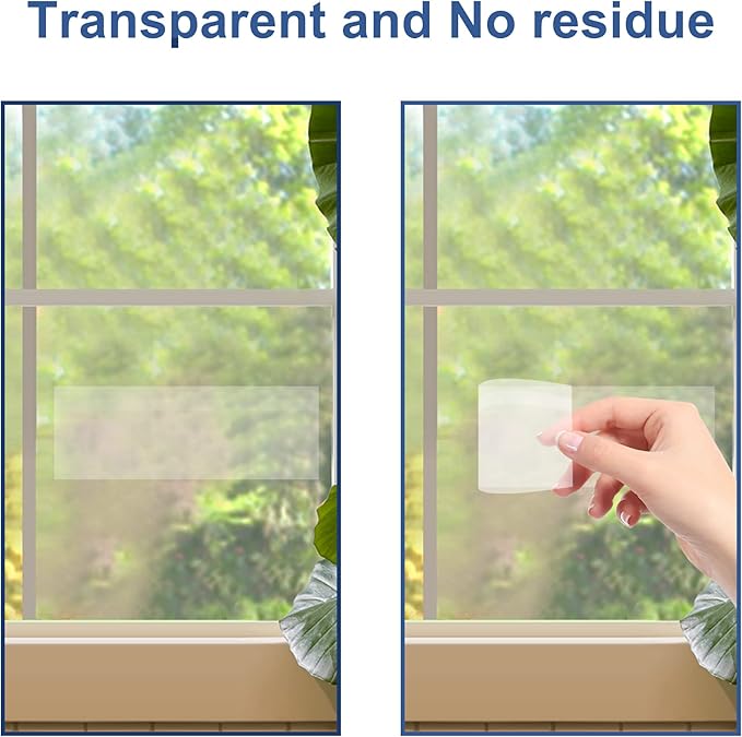 Window Fly Traps Indoor Clear 50 Pack, Sticky Fruit Fly Traps for Indoors, Fly Catchers for Inside Home