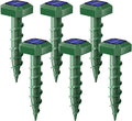 Mole Repellent Solar Powered 6 Pack,Ultrasonic Gopher Repellent,IP 65 Waterproof Outdoor Sonic Deterrent,Effective Get Rid of Snake Vole, Chipmunk Skunk Groundhog,Family & Pet Safe