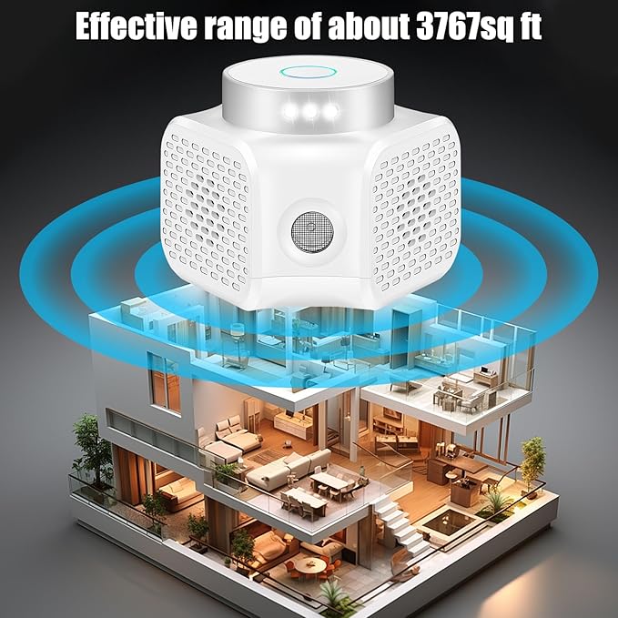 2026 New Ultrasonic Mouse Repellent Plug in Electronic Repellent Devices Control for Rodent Rat Mouse Mice Squirrel Bat 3 IN1 Mice Repellent Indoor for House Garage Basement Attic,2 Pack