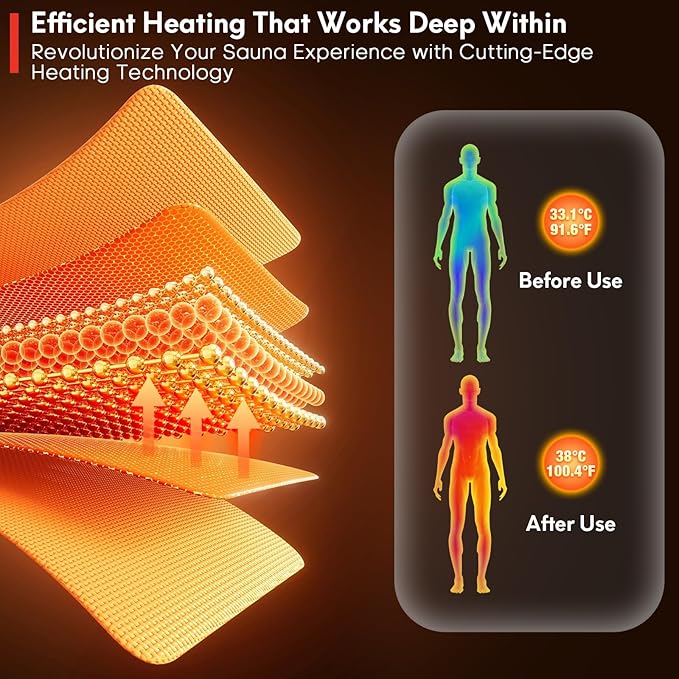 WILLOWYBE Infrared Home Sauna with Advanced Heating Panels, 7-Color LED Mood Lighting, Bluetooth Audio, Digital Control Panel, Premium Canadian Hemlock, Easy DIY Assembly, Compact Personal Spa