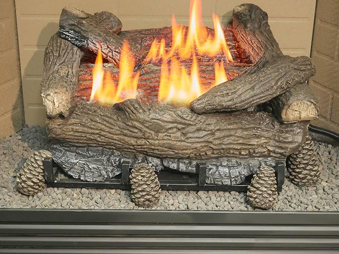 BLUEGRASS LIVING Decorative Concrete Pine Cones - Durable, Realistic Design for Indoor and Outdoor Use