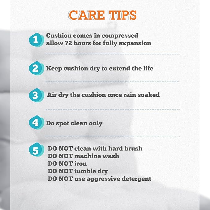 EAGLE PEAK Tufted Outdoor/Indoor High Back Patio Chair Cushion, Set of 1, 46'' x 22'', Light Gray