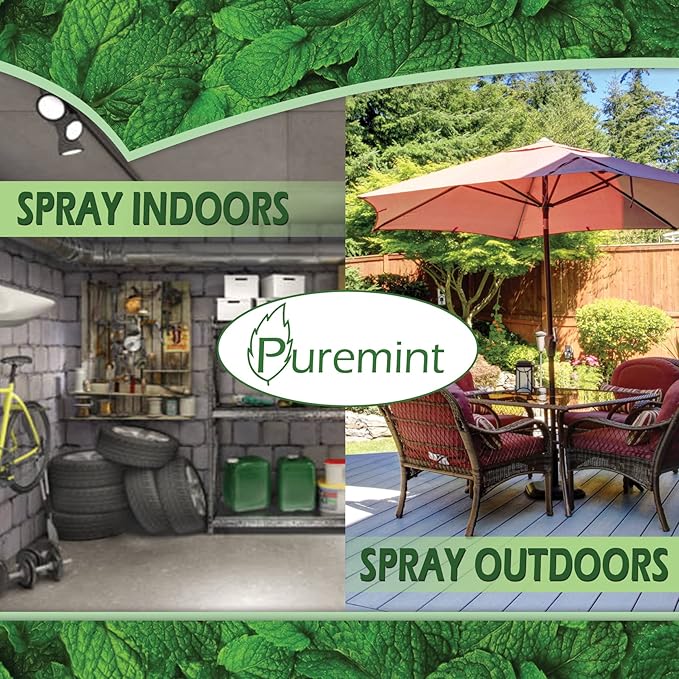 Puremint Ant Killer - Natural Peppermint Essential Oil Spray for Bugs, Ants and Insects - Safe for Indoor & Outdoor Use Repellent Spray 128 Fl Oz Gallon Trigger Sprayer, 128 fl oz