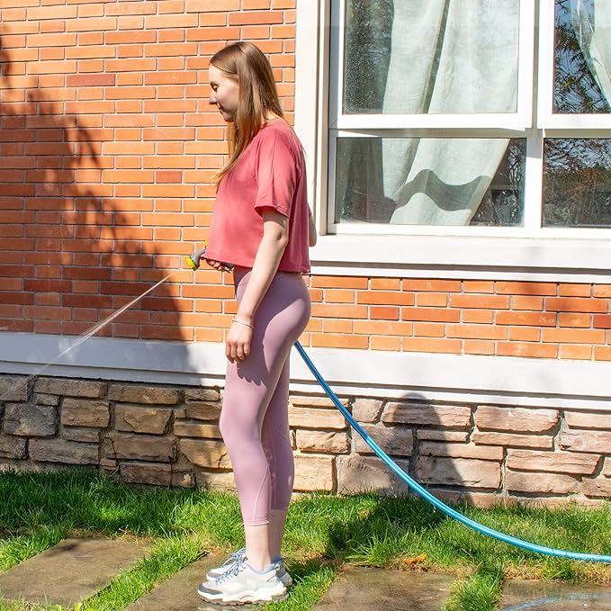 Fevone Garden Hose 75 ft., Lightweight Hybrid Water Hose, Flexible and Durable, Leak-Free Connections