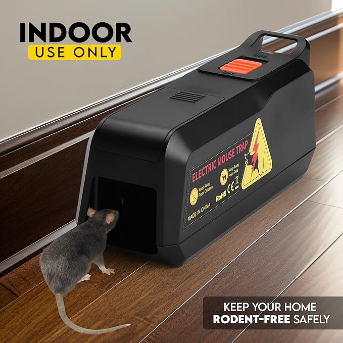 Teal Elite Electric Mouse Trap - Electronic Rodent Zapper for Indoors & Home - Humane & Effective Mouse Traps - Reusable, No Touch Mouse Killer - Safe & Easy to Use (Pack 1)