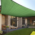LOVE STORY Custom Size 7'x12' Piquant Green Sun Shade Sail Rectangle UV Block Canopy Patio Sail Sunshades Fabric for Outdoor Garden Carport (We Make Custom Size)