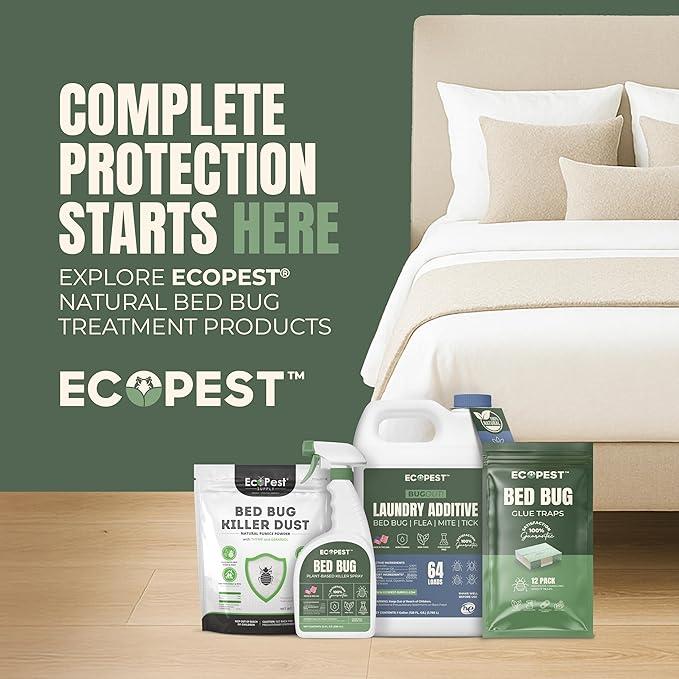 Bed Bug Interceptors – 8 Pack | Bed Bug Blocker (XL) Interceptor Traps | Extra Large Insect Trap, Monitor, and Detector for Bed Legs (White)