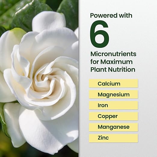 16oz Gardenia Fertilizer - Makes 96 Gallons of Indoor Plant Food for Gardenia Plants Live, Nutrient-Rich Outdoor & Indoor Plant Fertilizer, Flower Food for Vibrant Growth and Beautiful Blooms