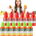 Fruit Fly Trap Refill Liquid, 12 Pack Wasp Bees Traps Refill Liquids, Effective Mosquito Gnat Fly Killer Bait Refill for Indoor Outdoor Tabletop Kitchen Plants, Safe Near Pets and Food