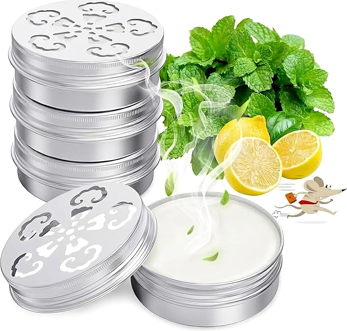4 Pack Mice Repeller for Car Engines, Peppermint Oil to Repel Mice and Rats, Mouse Repellent Keep Rodents Out of Car Rat Repellent