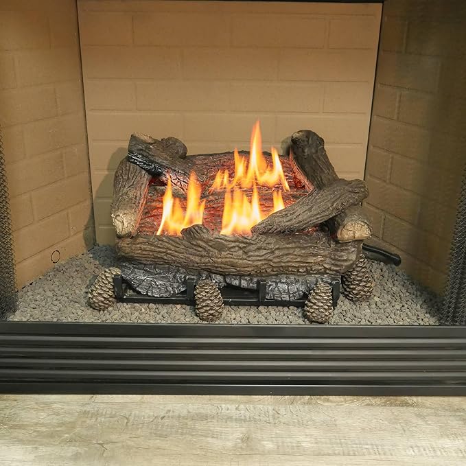 BLUEGRASS LIVING Decorative Concrete Pine Cones - Durable, Realistic Design for Indoor and Outdoor Use