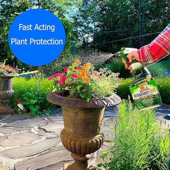 Nature’s MACE Deer and Rabbit Mace, Deer Repellent Spray, 1 Gallon, Deer Repellent for Plants, Flowers, Lawns, & Gardens, Deer Deterrent, All-Season Protection, Protect Plants Fast, Pet & Plant Safe
