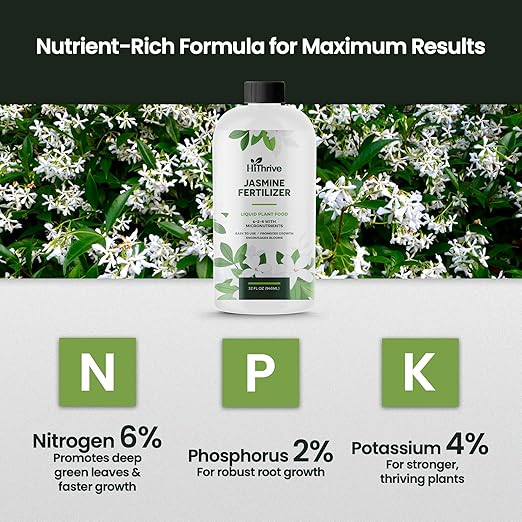 32oz Jasmine Fertilizer for Jasmine Plant Live - Makes 192 Gallons of Indoor Plant Food for Houseplants, Nutrient-Rich Houseplant Fertilizer - Ideal Outdoor & Houseplant Food for Vibrant Growth