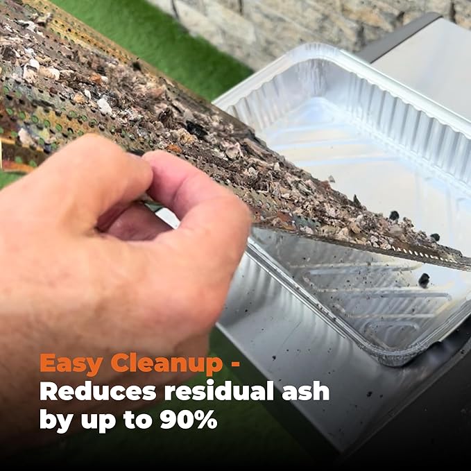 FlavrQ Starter Kit (Charcoal Grid and Charcoal Chips 2lbs) Convert Gas Grill to Charcoal in Minutes - All-Natural Hardwood Charcoal - Save time Compared to Cooking on Conventional Charcoal Grill.