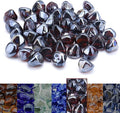 GasSaf 20-Pound 1 inch Diamonds Fire Glass for Gas or Propane Fire Pit Fireplace & Landscaping (Light Amber Luster)