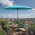 Patio Umbrellas, Pool Umbrella, Outdoor Umbrella with Push Button Tilt/Crank, Deck Umbrellas, Market Umbrela Table for Backyard, Deck, Garden, Pool