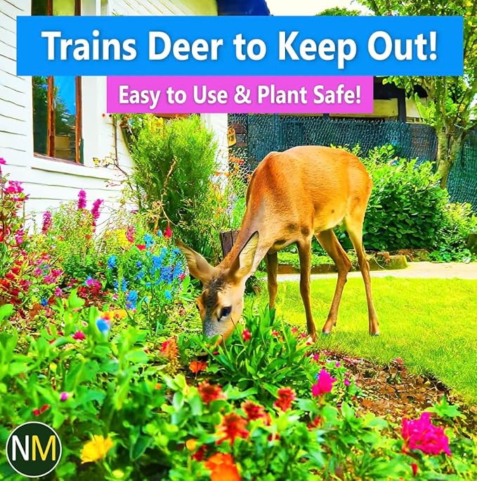 Nature's MACE Deer & Rabbit Repellent 25lb, Covers 25,000 Sq Ft, Repel Deer from Your Home & Garden, Deterrent, Safe to use Around Children, Plants, Produce, Protect Your Garden Instantly, Plant Safe