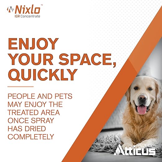 Atticus Nixlo IGR Concentrate (140 ML) - Pyriproxyfen 10% - Insect Growth Regulator - Ant, Cockroach, Flea, Fly, Mosquito