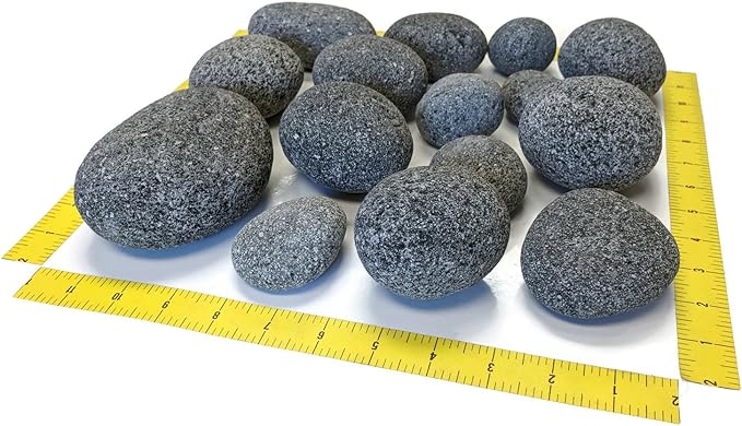 Midwest Hearth Lava Stones for Gas Fire Pit and Fireplace (X-Large (3"- 5"))