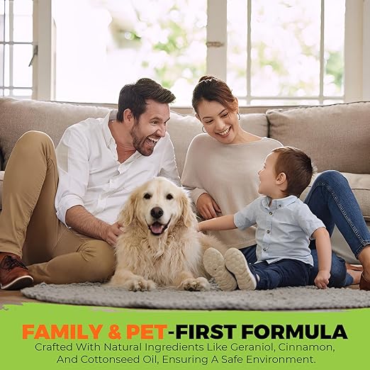 Nature’s Dome Outdoor Flea & Tick Spray – 32 oz Hose-End Yard Treatment – Kills & Repels Mosquitoes, Fleas, Ticks, Larvae & Eggs – Plant-Based, Safe for Pets, Kids & Plants – Ready-to-Use