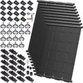 Industrial Grade Solar Pool Heater DIY Kit - Superior High-Wind Strapless Mounting System & Maximum Freeze Resistance (9-4'x9.5' / 342 Square Feet)