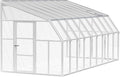 Palram Canopia Rion Sun Room 8 Ft. x 18 Ft. Solarium, Lean-to Greenhouse DIY Kit, Attach to House, Large Twin Wall Polycarbonate, 100% UV Protection for Porch, Patio Outdoors with Window Vent (White)