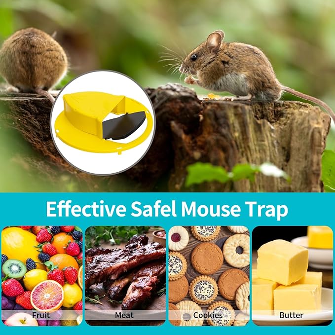Mouse Trap Bucket 1PACK Adapted to 5 Gallon Bucket Lid Rat Trap Automatic Reset for Indoor Outdoor Use Reusable