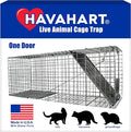 HAVAHART 1079SR Large 1-Door Humane Catch and Release Live Animal Trap Cage - Live Raccoon Trap, for Bobcats, Beavers, Dogs, & More