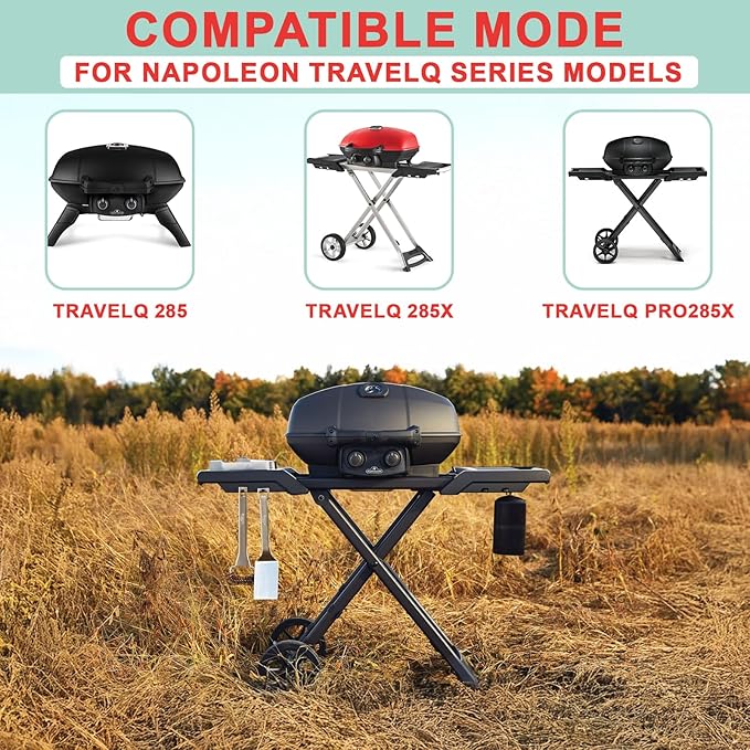 62006 Drip Pan Liners for Napoleon TravelQ 285 Sreies Gas Grill TQ285X, TQ PRO285, TQ285-BL-1, TQ PRO285X, PRO285-BK, TQ285X-RD-1-A, TQ240-BL, TQ240,Aluminum Grill Pans for Napoleon Accessories, 20PCS