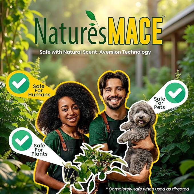 Nature’s MACE Dog Mace Granular Dog Repellent, 6 Pounds – Outdoor Dog Deterrent for Lawn, Yard, Garden, and Plants, Helps Keep Dogs Away from Bushes and Flower Beds, Covers up to 3,500 Sq. Ft.