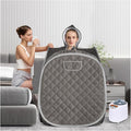 ZONEMEL Portable Steam Sauna, Full Body Home Sauna Spa, 1 Person or 2 Person Share Saunas, 3L Steam Generator with Remote Control (Black, L 33.5”x W 32.3”x H 41.7”)