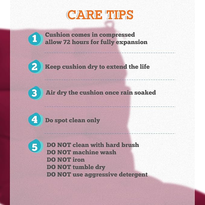 EAGLE PEAK Tufted Outdoor/Indoor High Back Patio Chair Cushions, Set of 2, 46'' x 22'', Red Purple