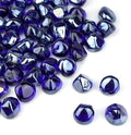 Holy Fire 1-inch Fire Glass Diamonds for Fire Pits, Reflective Diamonds Rocks for Natural or Propane Gas Fireplaces Fire Bowls, Indoor & Outdoor Landscaping. (10 Pounds, Cobalt Blue)