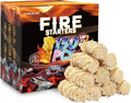 Shwuevei 130 pcs Fire Starter - Natural Fire Starters for Fireplace, Pellet Stove & Wood, Fire Pit, Smoker, BBQ, Chimney, Pizza Oven - Fire Starters for Grill, Charcoal Starter