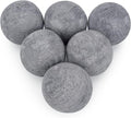 Stanbroil Ceramic Balls - 5” Round Fire Stones for Fire Pit Fire Bowl and Fireplace - Set of 6, Gray
