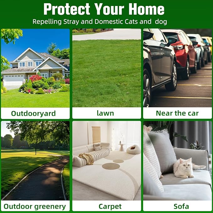 Cat Repellent Outdoor & Indoor (9-Pack) ，Cat Deterrent Balls，Natural Peppermint Oil Cat Deterrent and Keep Cats Out of Plant Yard Garden Lawn, Garden, and Furniture, Scratch and Chew,