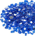 Stanbroil 10-Pound Fire Glass - 1/2 inch Reflective Tempered Fire Glass for Fireplace Fire Pit, Cobalt Blue Reflective