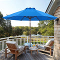 ABCCANOPY OLEFIN® 5-Year No Fading 9FT Patio Umbrella, Outdoor Table Umbrella with 8 Sturdy Ribs for Deck, Backyard, Yard (Sky Blue)