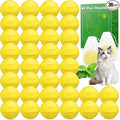 Cat Repellent Outdoor Indoor, 36 Pack Natural Peppermint Oil Cat Deterrent, Keep Cats Out of Yards, Plants, Gardens, Furniture from Cats and Dogs Educational Deterrents(Yellow)