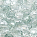 Stanbroil 10-Pound Fire Glass Beads - 1/2 inch Luster Fire Glass Drops for Fireplace Fire Pit | Gas Log Sets | Landscaping | Fish Tank, Crystal Ice Luster