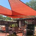 LOVE STORY Custom Size 7'x10'x12.2' Terra Red Sun Shade Sail Right Triangle Sunhsade Fabric Awning Canopy for Patio Backyard Carport Pergola (Customized)