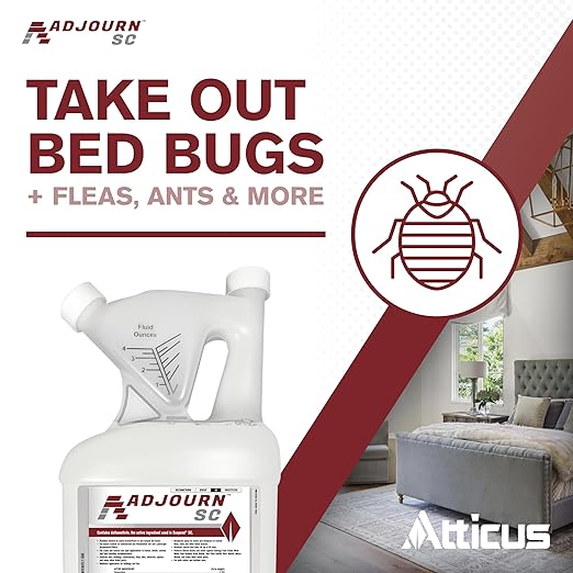 Atticus Adjourn SC Insecticide Concentrate (16 Ounce) - Deltamethrin 4.75% - Indoor and Outdoor Insect Control - Spiders, Ants, Bedbugs, Fleas, Ticks, Wasps, Lice, and More