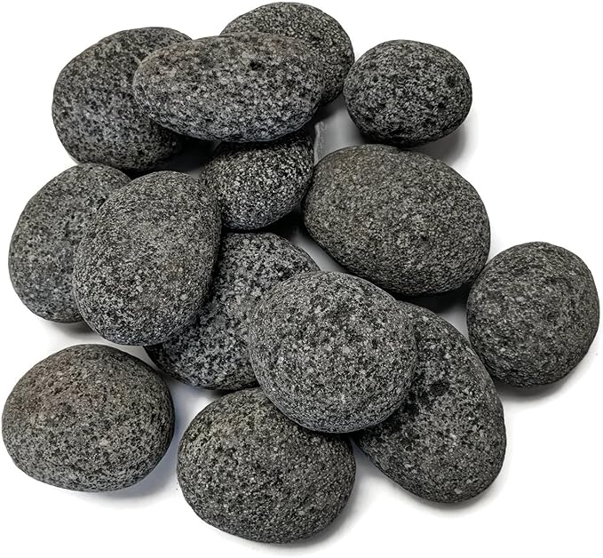 Midwest Hearth Lava Stones for Gas Fire Pit and Fireplace (Large (2" - 3"))