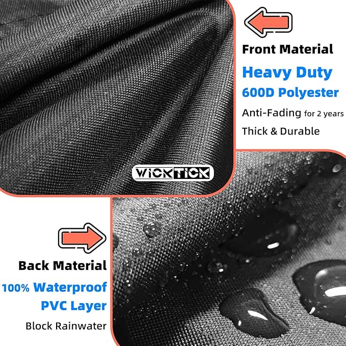 Square Gas Fire Pit Cover 30 x 30 x 25 Inch, Waterproof & 600D Heavy Duty Fire Table Cover, Compatible with Ciays, Xbeauty, BALI OUTDOORS and more 28x28, 30x30 Inch Patio Propane Firepits