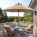 ABCCANOPY OLEFIN® 5-Year No Fading 9FT Patio Umbrella, Outdoor Table Umbrella with 8 Sturdy Ribs for Deck, Backyard, Garden, Yard (Brown)