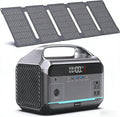 DARAN Portable Power Station with 40W Solar Panel Included, 288Wh (90,000mAh) LiFePO4 Battery, 350W (600W Peak), 7-Port Design, 2.1Hrs Fast Charing Solar Generators for Home, Outdoor Camping