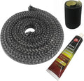 Protalwell Wood Stove Gasket, 7/8" Wood Stove Door Gasket Kit, Gasket Rope Replacement for Stove or Fireplace Doors, Grey Color Fiberglass Gasket