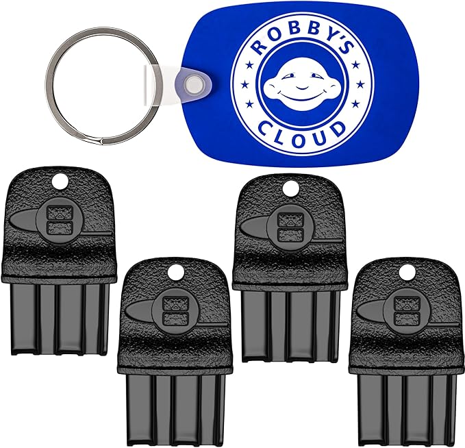 Key for ProTecta EVO Bait Stations - Rat Bait Station Key Compatible with Protecta EVO, Express, Ambush and Circuit Bait Station - Comes with Robby’s Cloud Keychain (4 Pack)